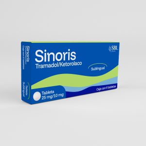 Tramadol / Ketorolaco - Sinoris - 25/10mg con 6 tabletas